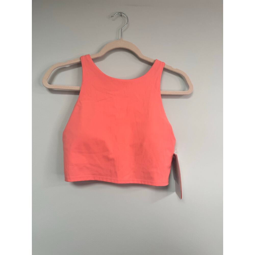 NWT! Gottex Ultraluxe Nylon High Neck Bra Top - Medium - Sunset